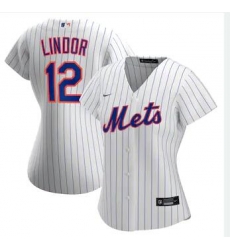 Women Nike New York Mets Francisco Lindor White Cool Base Stitched Jersey Women Nike New York Mets Francisco Lindor White Cool Base Stitched Jersey