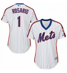 Womens Majestic New York Mets 1 Amed Rosario Authentic White Alternate Cool Base MLB Jersey Womens Majestic New York Mets 1 Amed Rosario Authentic White Alternate Cool Base MLB Jersey