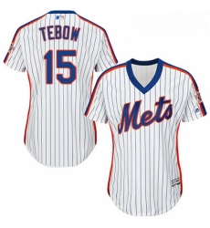 Womens Majestic New York Mets 15 Tim Tebow Authentic White Alternate Cool Base MLB Jersey Womens Majestic New York Mets 15 Tim Tebow Authentic White Alternate Cool Base MLB Jersey