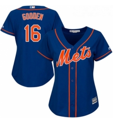 Womens Majestic New York Mets 16 Dwight Gooden Replica Royal Blue Alternate Home Cool Base MLB Jersey Womens Majestic New York Mets 16 Dwight Gooden Replica Royal Blue Alternate Home Cool Base MLB Jersey
