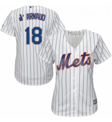 Womens Majestic New York Mets 18 Travis dArnaud Authentic White Home Cool Base MLB Jersey Womens Majestic New York Mets 18 Travis dArnaud Authentic White Home Cool Base MLB Jersey