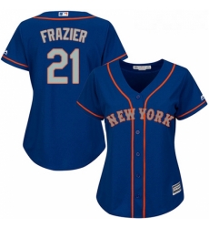 Womens Majestic New York Mets 21 Todd Frazier Authentic Royal Blue Alternate Road Cool Base MLB Jersey Womens Majestic New York Mets 21 Todd Frazier Authentic Royal Blue Alternate Road Cool Base MLB Jersey