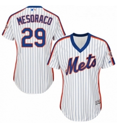 Womens Majestic New York Mets 29 Devin Mesoraco Authentic White Alternate Cool Base MLB Jersey Womens Majestic New York Mets 29 Devin Mesoraco Authentic White Alternate Cool Base MLB Jersey
