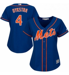 Womens Majestic New York Mets 4 Lenny Dykstra Replica Royal Blue Alternate Home Cool Base MLB Jersey Womens Majestic New York Mets 4 Lenny Dykstra Replica Royal Blue Alternate Home Cool Base MLB Jersey