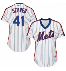 Womens Majestic New York Mets 41 Tom Seaver Authentic White Alternate Cool Base MLB Jersey Womens Majestic New York Mets 41 Tom Seaver Authentic White Alternate Cool Base MLB Jersey