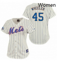Womens Majestic New York Mets 45 Zack Wheeler Authentic CreamBlue Strip MLB Jersey Womens Majestic New York Mets 45 Zack Wheeler Authentic CreamBlue Strip MLB Jersey