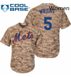Womens Majestic New York Mets 5 David Wright Replica Camo MLB Jersey Womens Majestic New York Mets 5 David Wright Replica Camo MLB Jersey