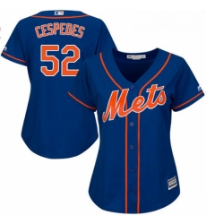 Womens Majestic New York Mets 52 Yoenis Cespedes Authentic Royal Blue Alternate Home Cool Base MLB Jersey Womens Majestic New York Mets 52 Yoenis Cespedes Authentic Royal Blue Alternate Home Cool Base MLB Jersey
