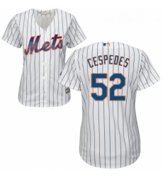 Womens Majestic New York Mets 52 Yoenis Cespedes Replica White Home Cool Base MLB Jersey Womens Majestic New York Mets 52 Yoenis Cespedes Replica White Home Cool Base MLB Jersey