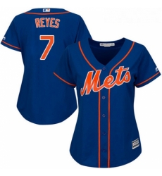 Womens Majestic New York Mets 7 Jose Reyes Replica Royal Blue Alternate Home Cool Base MLB Jersey Womens Majestic New York Mets 7 Jose Reyes Replica Royal Blue Alternate Home Cool Base MLB Jersey