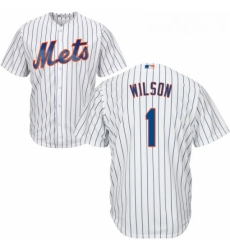 Youth Majestic New York Mets 1 Mookie Wilson Authentic White Home Cool Base MLB Jersey Youth Majestic New York Mets 1 Mookie Wilson Authentic White Home Cool Base MLB Jersey