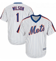 Youth Majestic New York Mets 1 Mookie Wilson Replica White Alternate Cool Base MLB Jersey Youth Majestic New York Mets 1 Mookie Wilson Replica White Alternate Cool Base MLB Jersey