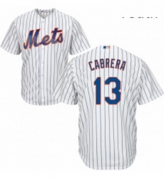 Youth Majestic New York Mets 13 Asdrubal Cabrera Replica White Home Cool Base MLB Jersey Youth Majestic New York Mets 13 Asdrubal Cabrera Replica White Home Cool Base MLB Jersey