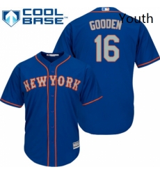 Youth Majestic New York Mets 16 Dwight Gooden Authentic Royal Blue Alternate Road Cool Base MLB Jersey Youth Majestic New York Mets 16 Dwight Gooden Authentic Royal Blue Alternate Road Cool Base MLB Jersey