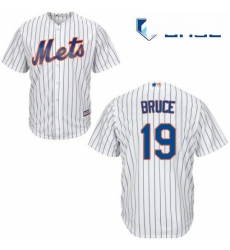 Youth Majestic New York Mets 19 Jay Bruce Authentic White Home Cool Base MLB Jersey Youth Majestic New York Mets 19 Jay Bruce Authentic White Home Cool Base MLB Jersey