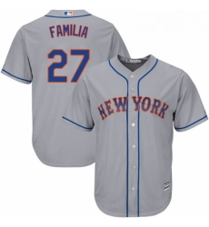 Youth Majestic New York Mets 27 Jeurys Familia Authentic Grey Road Cool Base MLB Jersey Youth Majestic New York Mets 27 Jeurys Familia Authentic Grey Road Cool Base MLB Jersey