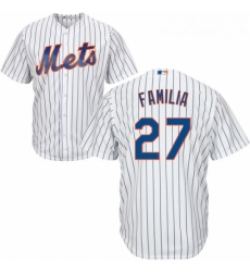 Youth Majestic New York Mets 27 Jeurys Familia Authentic White Home Cool Base MLB Jersey Youth Majestic New York Mets 27 Jeurys Familia Authentic White Home Cool Base MLB Jersey