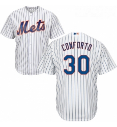 Youth Majestic New York Mets 30 Michael Conforto Replica White Home Cool Base MLB Jersey Youth Majestic New York Mets 30 Michael Conforto Replica White Home Cool Base MLB Jersey