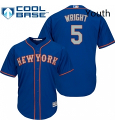 Youth Majestic New York Mets 5 David Wright Authentic Royal Blue Alternate Road Cool Base MLB Jersey Youth Majestic New York Mets 5 David Wright Authentic Royal Blue Alternate Road Cool Base MLB Jersey