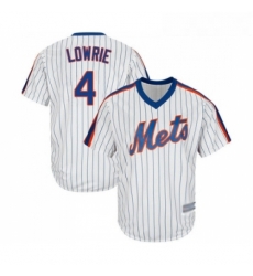 Youth New York Mets 4 Jed Lowrie Authentic White Alternate Cool Base Baseball Jersey Youth New York Mets 4 Jed Lowrie Authentic White Alternate Cool Base Baseball Jersey