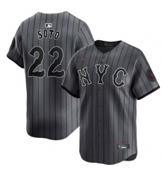 Youth New York Mets Juan Soto #22 City Connect Limited Stitched MLB Jersey Youth New York Mets Juan Soto #22 City Connect Limited Stitched MLB Jersey