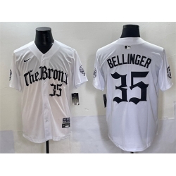Men New York Yankees 35 Cody Bellinger White  27Gothic Legacy Edition 27 Vapor Premier Limited Stitched Baseball Jersey
