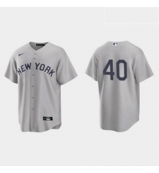 Men New York Yankees 40 Luis Severino Men Nike Gray 2021 Field of Dreams Game MLB Jersey Men New York Yankees 40 Luis Severino Men Nike Gray 2021 Field of Dreams Game MLB Jersey