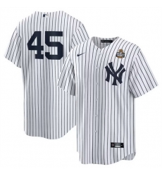 Men New York Yankees 45 Gerrit Cole White 2024 World Series Cool Base Stitched Baseball Jersey Men New York Yankees 45 Gerrit Cole White 2024 World Series Cool Base Stitched Baseball Jersey