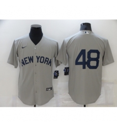 Men New York Yankees 48 Anthony Rizzo Gray Game 2021 Field of Dreams Jersey Men New York Yankees 48 Anthony Rizzo Gray Game 2021 Field of Dreams Jersey