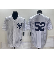 Men New York Yankees 52 C C Sabathia White Cool Base Stitched Jersey Men New York Yankees 52 C C Sabathia White Cool Base Stitched Jersey