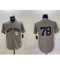 Men New York Yankees 78 Kellin Deglan Grey Cool Base Stitched Baseball Jersey 3 Men New York Yankees 78 Kellin Deglan Grey Cool Base Stitched Baseball Jersey 3