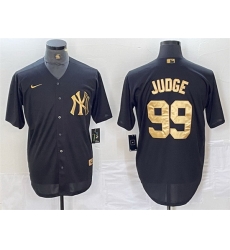 Men New York Yankees 99 Aaron Judge Black Cool Base Stitched Baseball Jersey Men New York Yankees 99 Aaron Judge Black Cool Base Stitched Baseball Jersey