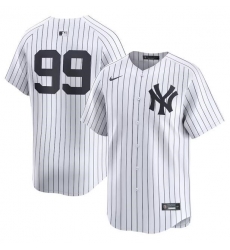 Men New York Yankees 99 Aaron Judge White Home Limited Stitched Baseball Jersey