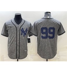 Men New York Yankees 99 Aaron Judgey Grey Cool Base Stitched Jersey Men New York Yankees 99 Aaron Judgey Grey Cool Base Stitched Jersey