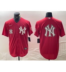 Men New York Yankees Big Logo Red Cool Base Stitched Baseball Jersey 15 Men New York Yankees Big Logo Red Cool Base Stitched Baseball Jersey 15