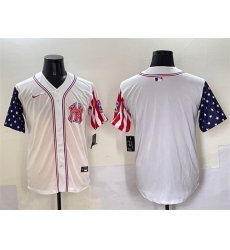Men New York Yankees Blank White American Style Limited Stitched Baseball Jersey