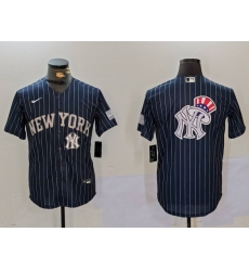 Men New York Yankees Navy Team Big Logo Cool Base Stitched Baseball Jersey 18 Men New York Yankees Navy Team Big Logo Cool Base Stitched Baseball Jersey 18