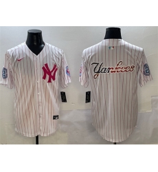 Men New York Yankees Team Big Logo Pink With Patch Limited Stitched Baseball Jersey 003 Men New York Yankees Team Big Logo Pink With Patch Limited Stitched Baseball Jersey 003