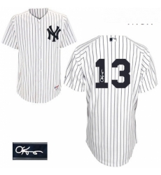 Mens Majestic New York Yankees 13 Alex Rodriguez Authentic White Home Autographed MLB Jersey Mens Majestic New York Yankees 13 Alex Rodriguez Authentic White Home Autographed MLB Jersey