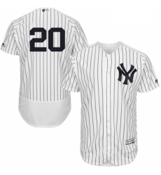Mens Majestic New York Yankees 20 Jorge Posada White Home Flex Base Authentic Collection MLB Jersey Mens Majestic New York Yankees 20 Jorge Posada White Home Flex Base Authentic Collection MLB Jersey