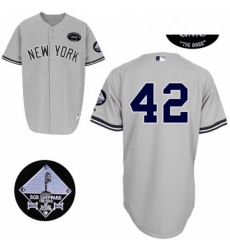 Mens Majestic New York Yankees 42 Mariano Rivera Authentic Grey GMS The Boss MLB Jersey Mens Majestic New York Yankees 42 Mariano Rivera Authentic Grey GMS The Boss MLB Jersey