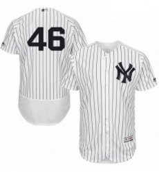 Mens Majestic New York Yankees 46 Andy Pettitte White Home Flex Base Authentic Collection MLB Jersey Mens Majestic New York Yankees 46 Andy Pettitte White Home Flex Base Authentic Collection MLB Jersey