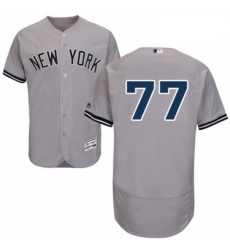 Mens Majestic New York Yankees 77 Clint Frazier Grey Road Flex Base Authentic Collection MLB Jersey Mens Majestic New York Yankees 77 Clint Frazier Grey Road Flex Base Authentic Collection MLB Jersey