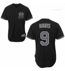 Mens Majestic New York Yankees 9 Roger Maris Replica Black Fashion MLB Jersey Mens Majestic New York Yankees 9 Roger Maris Replica Black Fashion MLB Jersey