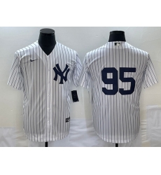 Men's New York Yankees #95 Oswaldo Cabrera White Stitched Nike Cool Base Throwback Jersey Men's New York Yankees #95 Oswaldo Cabrera White Stitched Nike Cool Base Throwback Jersey