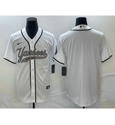 Men's New York Yankees Blank White Cool Base Stitched Baseball Jerseys Men's New York Yankees Blank White Cool Base Stitched Baseball Jerseys
