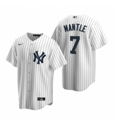 Mens Nike New York Yankees 7 Mickey Mantle White Home Stitched Baseball Jerse Mens Nike New York Yankees 7 Mickey Mantle White Home Stitched Baseball Jerse