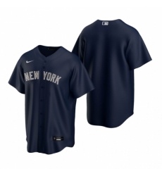 Mens Nike New York Yankees Blank Navy Alternate Stitched Baseball Jersey Mens Nike New York Yankees Blank Navy Alternate Stitched Baseball Jersey