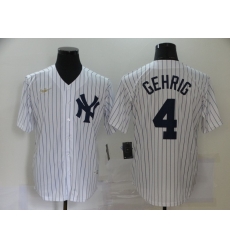 Yankees 4 Lou Gehrig White Nike 2020 Cool Base Jersey Yankees 4 Lou Gehrig White Nike 2020 Cool Base Jersey