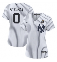 Women New York Yankees 0 Marcus Stroman White 2024 World Series With Name Cool Base Stitched Baseball Jersey Women New York Yankees 0 Marcus Stroman White 2024 World Series With Name Cool Base Stitched Baseball Jersey